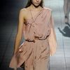Lanvin Spring 2012 Pink Asymmetric One Shoulder Mini Dress  in Pink - Lyst