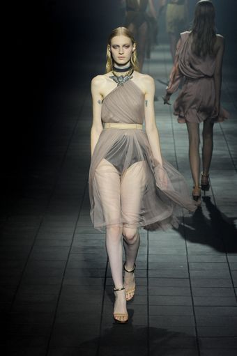 Lanvin Spring 2012 Beige Leather Belt - Lyst