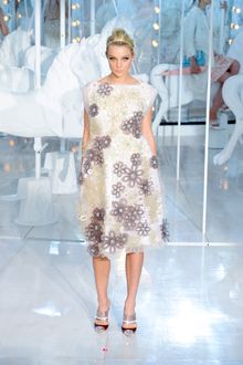 Louis Vuitton Spring 2012 Sheer Floral Embellished Sleeveless Midi Dress - Lyst
