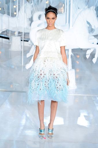 Louis Vuitton Spring 2012 Silk Pleated Top - Lyst