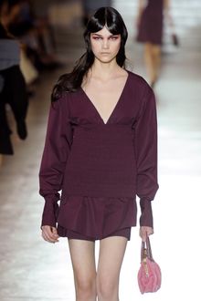 Miu Miu Spring 2012 V-Neck Top with Exaggerated Sleeves - Lyst