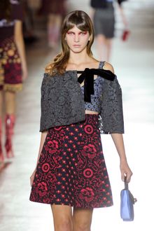 Miu Miu Spring 2012 Small Satin Handbag With Top Handle - Lyst