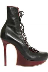 Nina Ricci 120mm Calfskin Lace Up Boots
