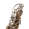 Roberto Cavalli 130mm Swarovski and Metal Calfskin Sanda in Gold - Lyst