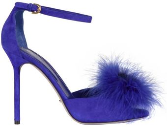 Sergio Rossi 105mm Mink and Suede Ankle Strap Sandals - Lyst