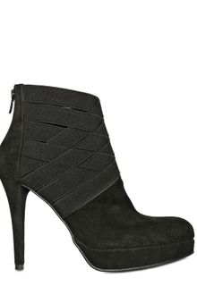 Stuart Weitzman 110mm Suede Elasticated Low Boots - Lyst