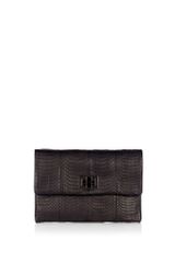 Anya Hindmarch Black Snake Valorie Clutch