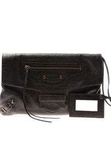 Balenciaga Arena Leather Envelope Clutch - Lyst
