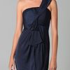 Bcbgmaxazria Palais One Shoulder Dress in Blue (ink) - Lyst