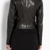 D&g Black Leather Panelled Jacket in Black - Lyst