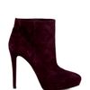 D&g Dita Suede High Heeled Platform Ankle Boot in Purple (burgundy) - Lyst