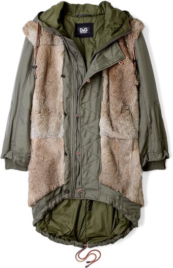  Khaki Silk Parka 