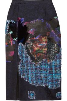 Erdem Clementine Embroidered Jacquard Pencil Skirt - Lyst