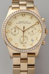 Marc By Marc Jacobs Large Henry Glitz Watch