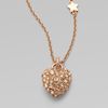 Marc By Marc Jacobs Pavé Heart Pendant Necklace in Gold - Lyst