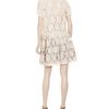 Opening Ceremony Dropped Waist Lace Dress with Tartan Skirt Backing in White - Lyst
