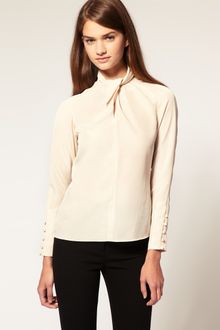 ASOS Collection Asos Blouse with Twist Neck - Lyst