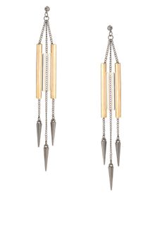 ASOS Collection Asos Tubular Spike Drop Earrings - Lyst