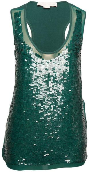 Stella McCartney Sequin Tank - Lyst
