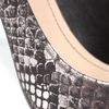 Zara Laminated Python Court Shoe in Silver (black) - Lyst