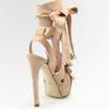 Dior Ingenue Suede Bow T Strap Sandals in Pink (flesh) - Lyst