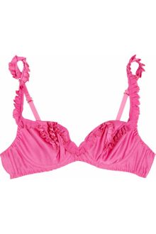 Agent Provocateur Florine Ruffled Satin Underwired Bra - Lyst