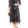 Alexander Mcqueen Bouclétweed Coat in Black - Lyst