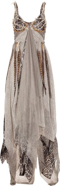 Haute Hippie Dreamcatcher Feather and Silk-chiffon Gown - Lyst