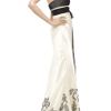 Kay Unger Embroidered Silksatin Gown in Black - Lyst