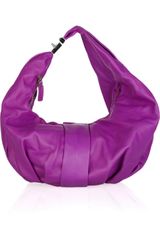 Marni Pleated Leather Hobo Bag
