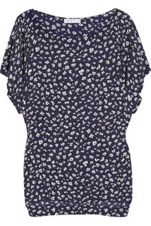 See By Chloé Printed Silk Crepe De Chine Blouse - Lyst