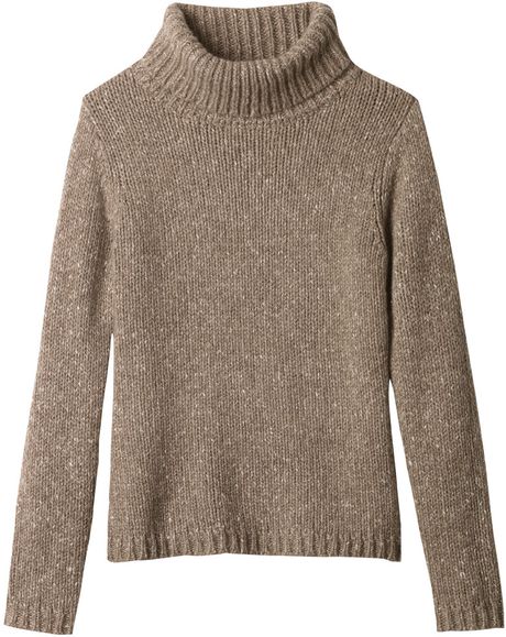 Toast Cashmere Roll Neck in Brown (shingle melange) - Lyst