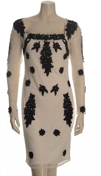 Alice By Temperley Laceappliqued Tulle Dress in White - Lyst