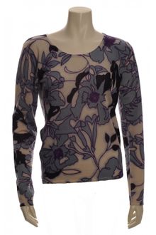 Crumpet Everyday Long Sleeve Tee in Lavender Floral Print - Lyst