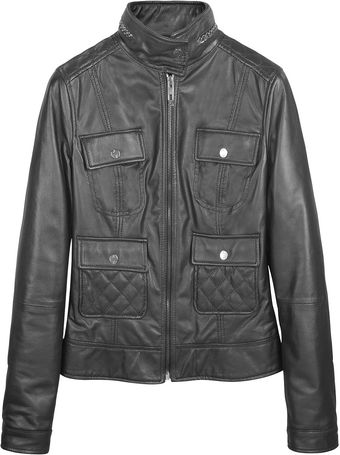  Black Motorcycle Leather Jacket 