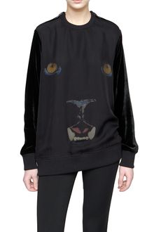 Givenchy Long Sleeved Velvet Sweater with Panther Print - Lyst