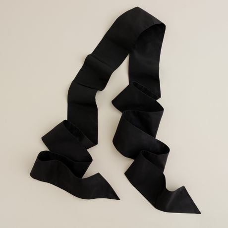 J.crew Taffeta Sash in Black - Lyst