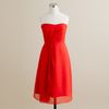 J.crew Leona Dress in Silk Chiffon in Red (vivid poppy) - Lyst
