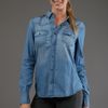 Joe's Jeans Sexy Western Shirt in Mia in Blue - Lyst