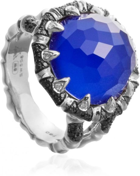 Stephen Webster Mini Urchin Crystal Haze Ring in Silver (white) - Lyst