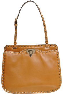 Valentino Flat Studded Shoulder Bag - Lyst