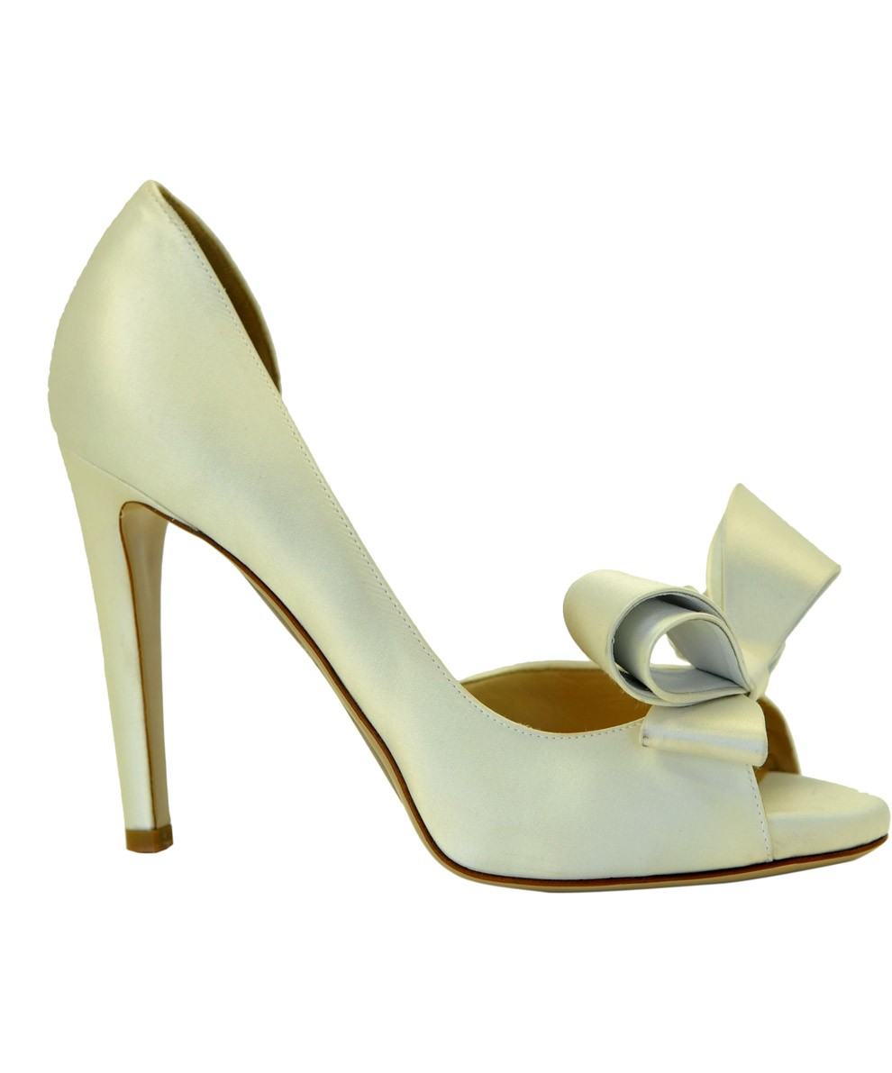 Valentino Open Toe Sandals with Bow in Green | Lyst
