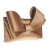 Valentino Satin Clutch with Bow in Gold - Lyst