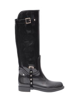Valentino Studded Rubber Boots - Lyst