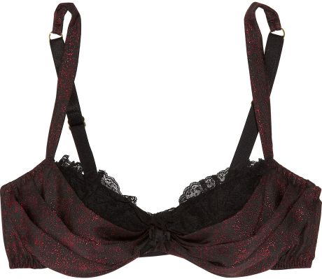 Agent Provocateur Eugenie French Jacquard Balconette Bra in Black - Lyst