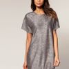 Asos Collection Asos Metallic Cocoon Dress in Silver - Lyst