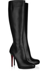 Christian Louboutin New Simple Botta 120 Leather Knee Boots