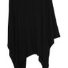 Helmut Lang Oversized Jersey Asymmetric Top in Black - Lyst