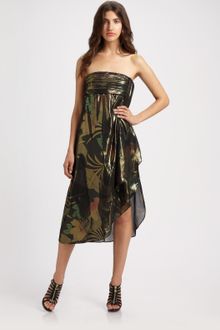 Marc By Marc Jacobs Mimosa Lamé Strapless Dress - Lyst