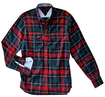 Tommy Hilfiger Harrison Check Shirt Navy - Lyst